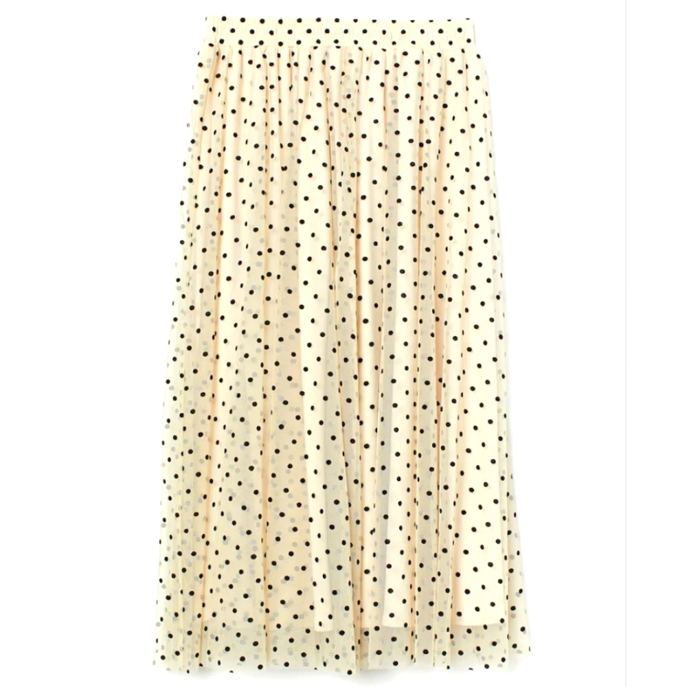 H&M FLOCK-PRINT TULLE SKIRT